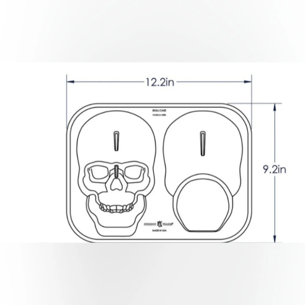 Nordic Ware Halloween Haunted Skull 3D Cake Pan